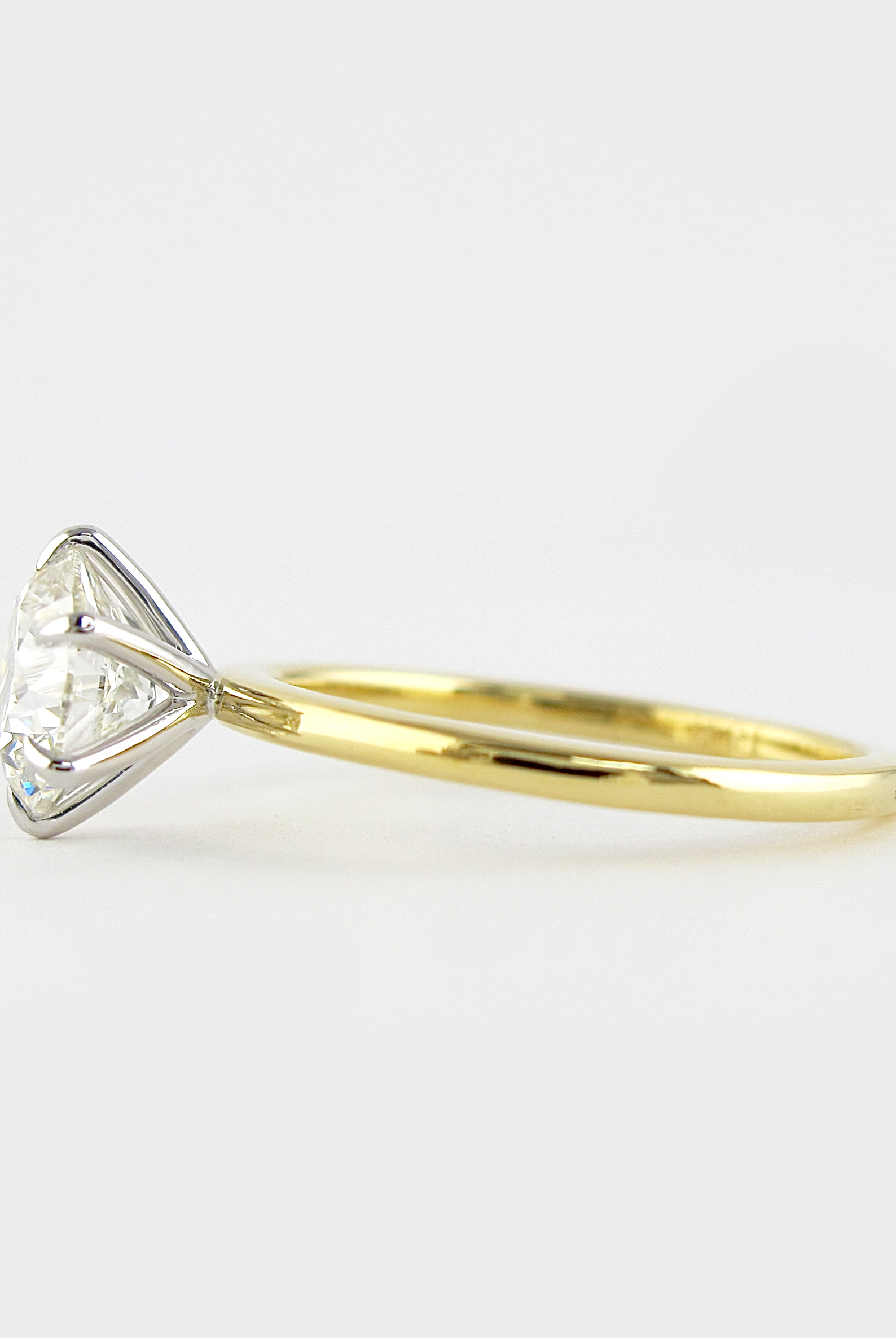 Moissanite oval halo engagement ring NY