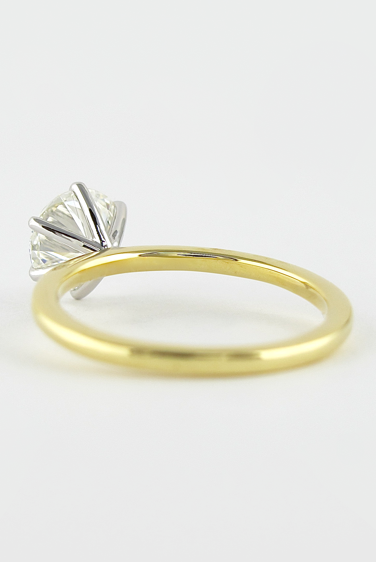 Pear-shaped moissanite engagement ring NY