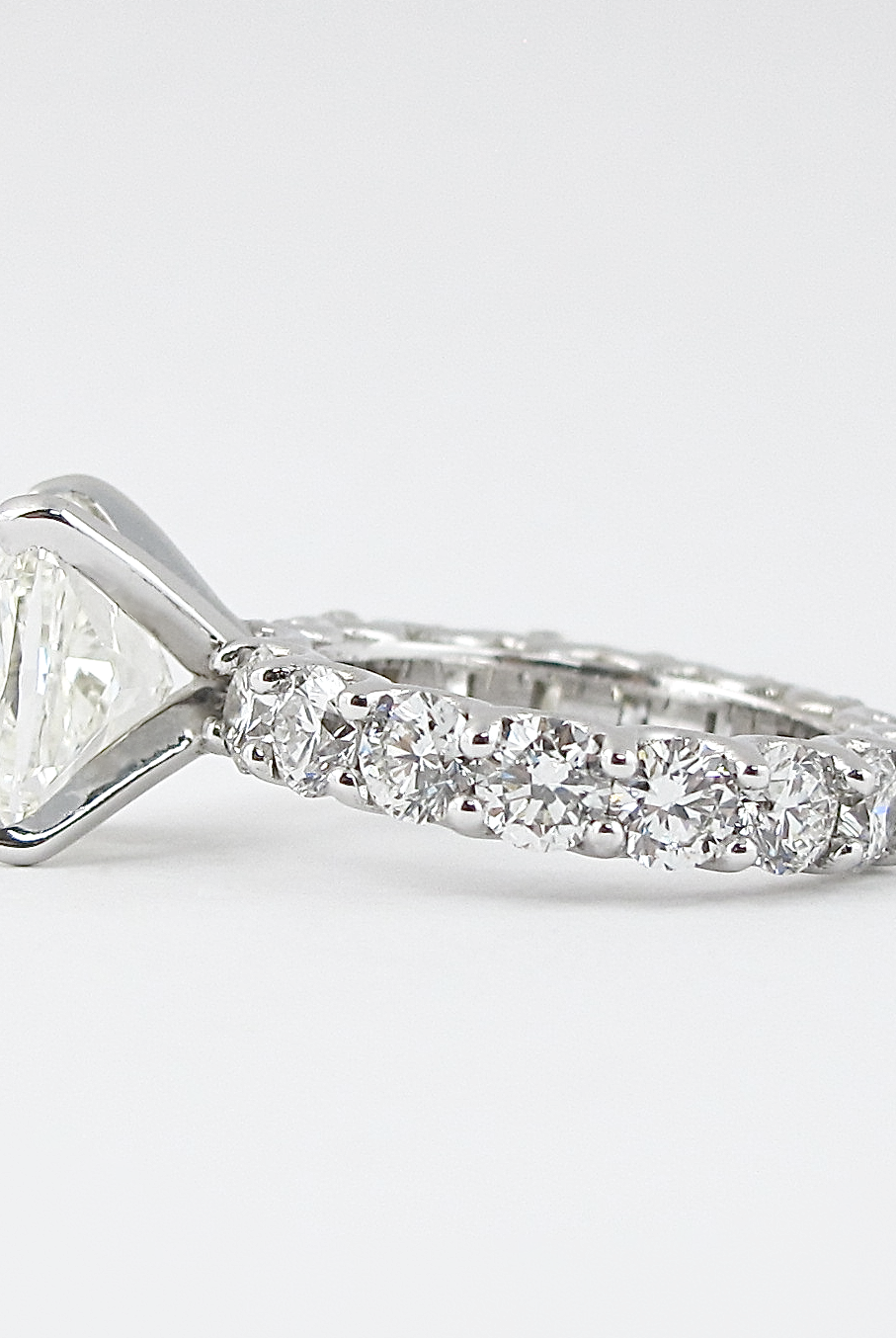 1.50CT Elongated Cushion Moissanite Diamond Pave Engagement Ring For Women