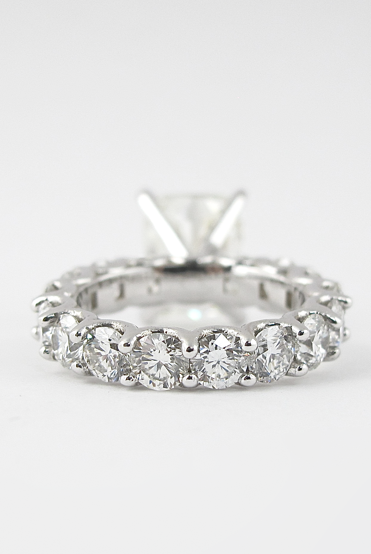 1.50CT Elongated Cushion Moissanite Diamond Pave Engagement Ring For Women