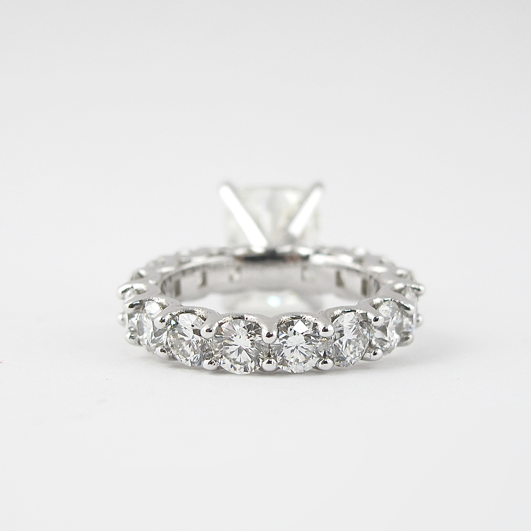 1.50CT Elongated Cushion Moissanite Diamond Pave Engagement Ring For Women