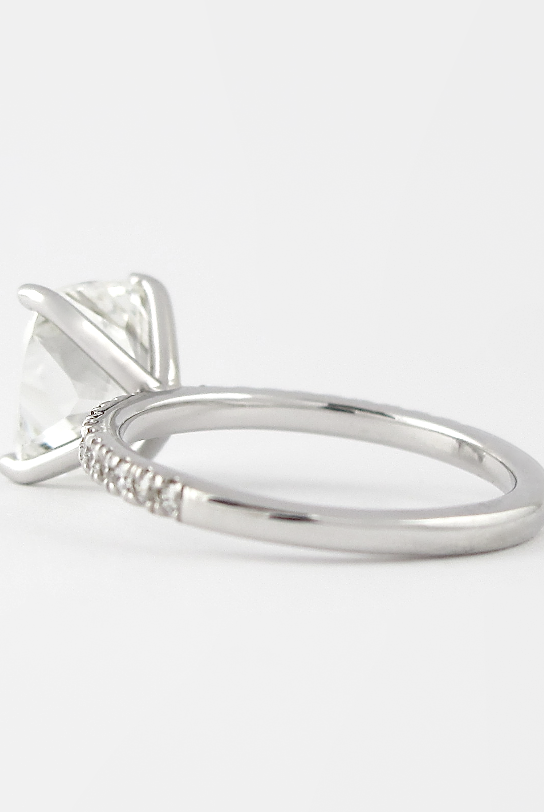Moissanite interlocking trilogy ring New York