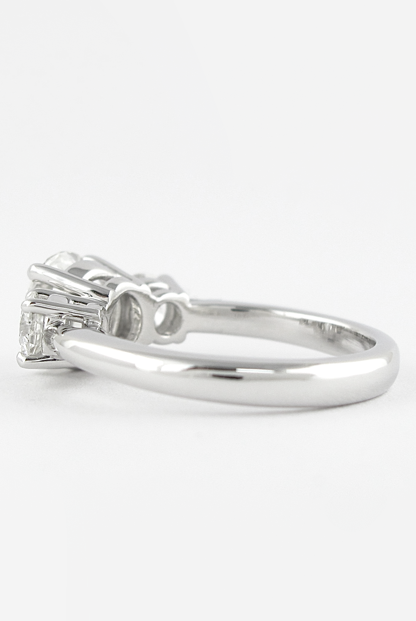 1.20CT Round Three Stone Moissanite Diamond Solitaire Engagement Ring