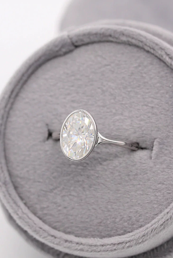 Moissanite wedding jewelry for garden-inspired wedding