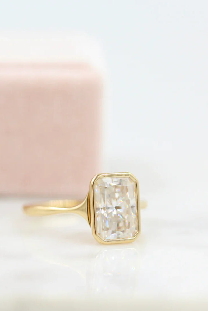 Moissanite wedding jewelry for groom and groomsmen