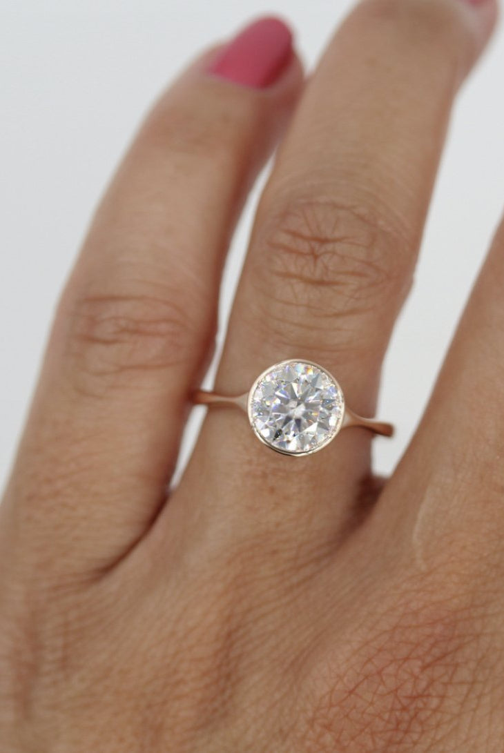 Moissanite engagement rings under $500
