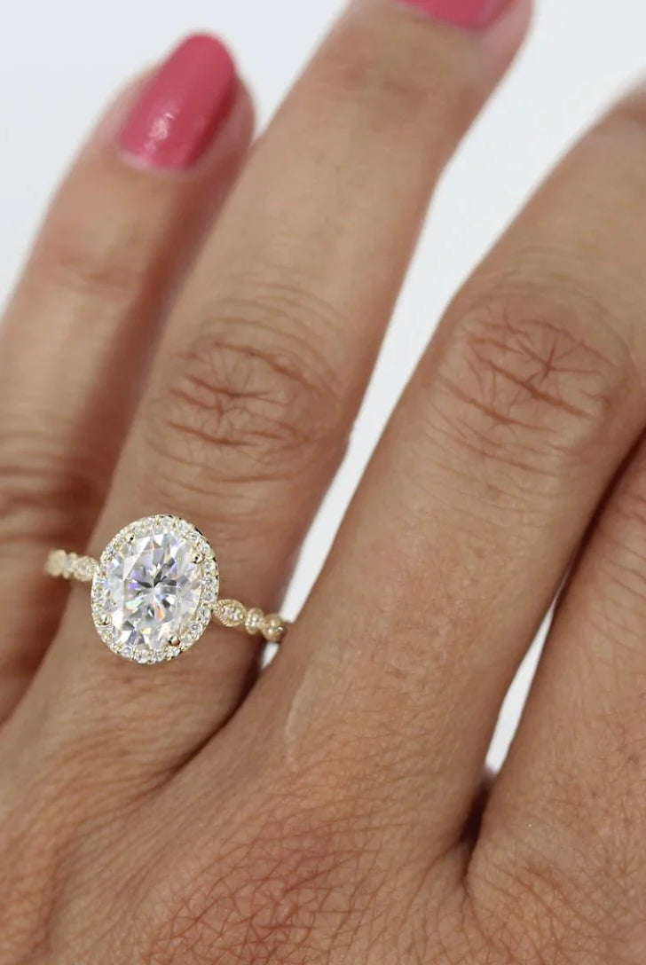 Moissanite wedding jewelry for elegant wedding