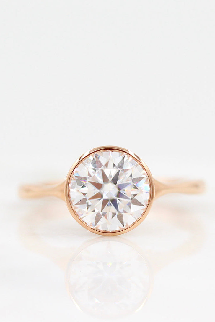 Antique moissanite engagement rings
