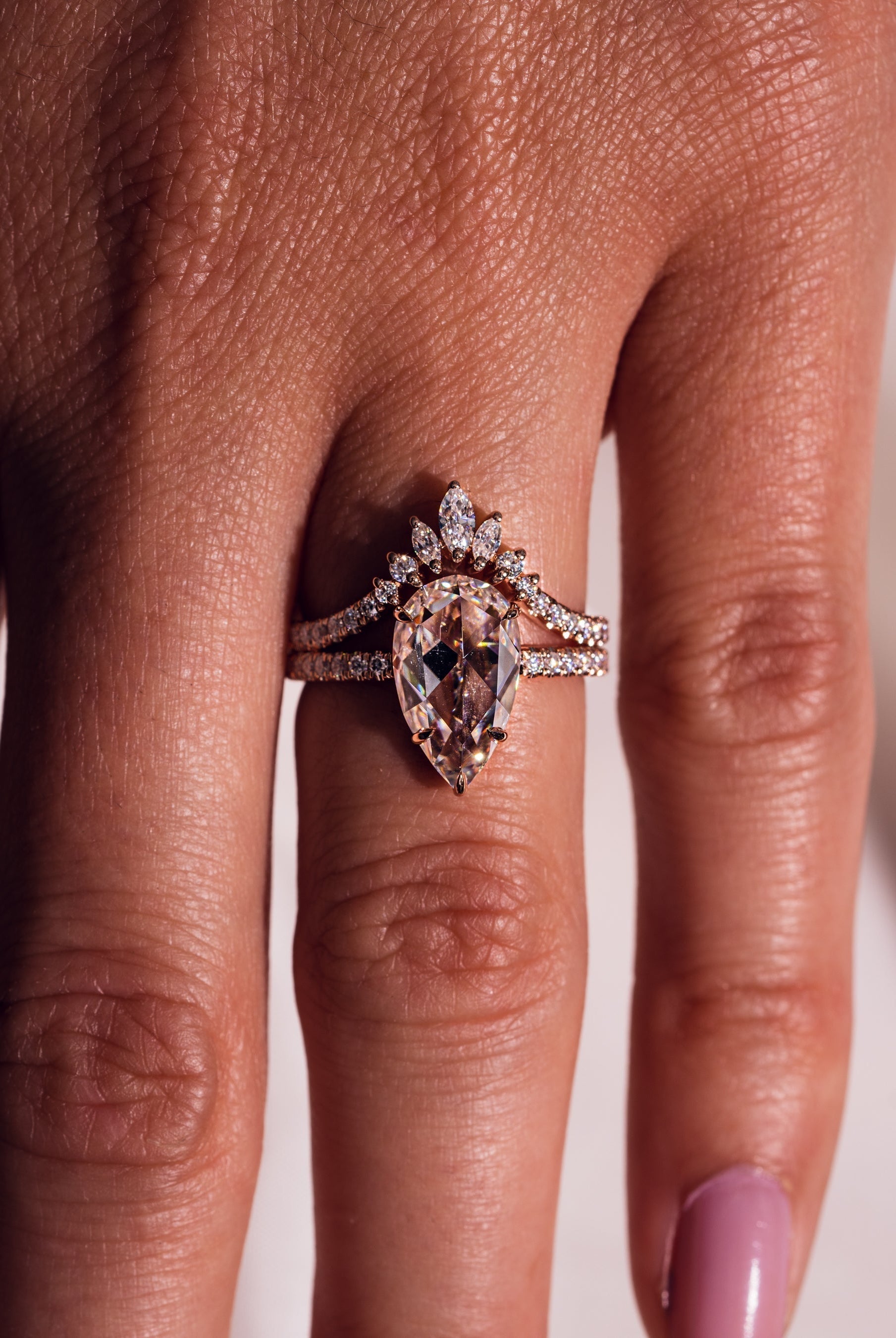 3-09-ct-pear-cut-moissanite-solitaire-bridal-ring-set
