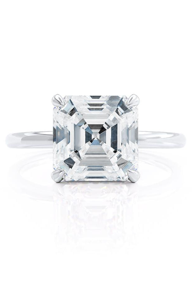 asscher-shaped-moissanite-hidden-halo-style-engagement-ring
