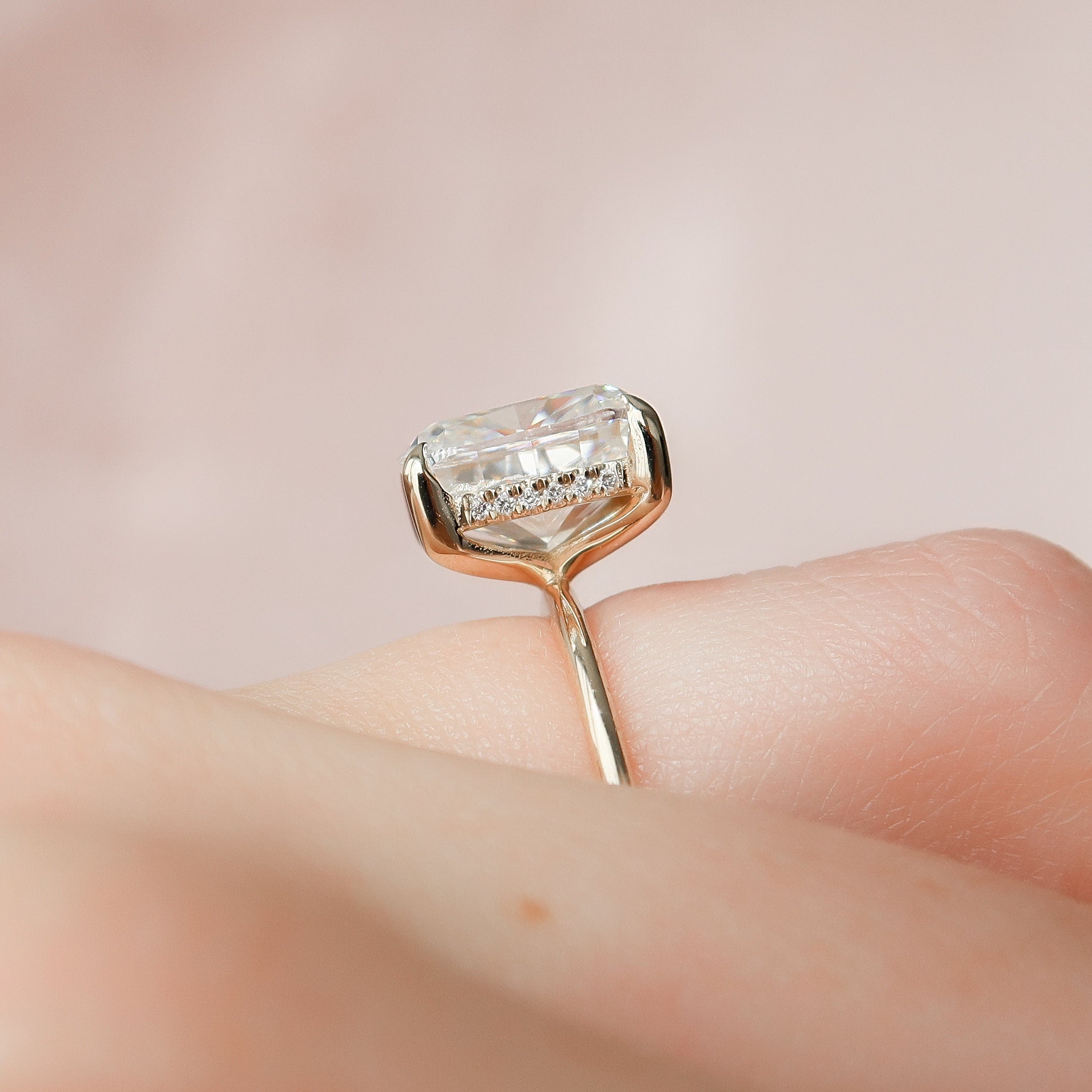 Large Carat Moissanite Ring