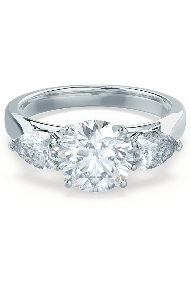 round-shaped-moissanite-three-stone-engagement-ring