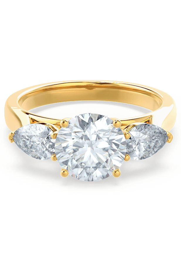 round-shaped-moissanite-three-stone-engagement-ring-3