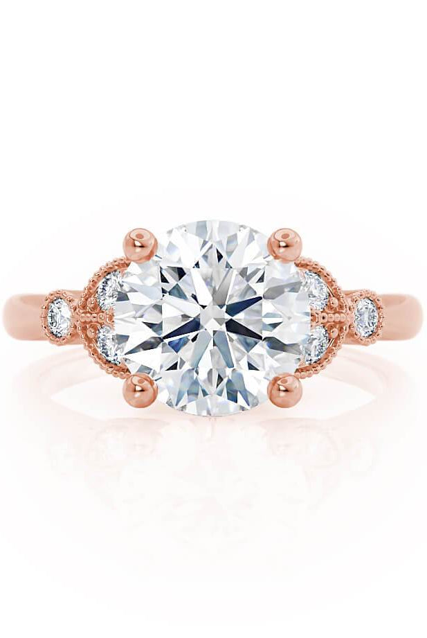 round-shaped-moissanite-cluster-style-engagement-ring-2