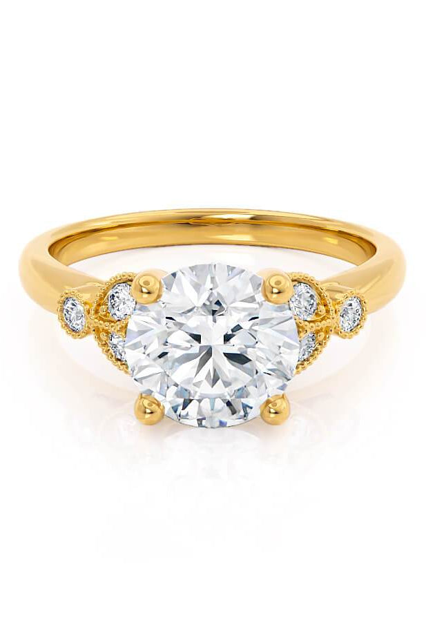 round-shaped-moissanite-cluster-style-engagement-ring