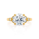round-shaped-moissanite-cluster-style-engagement-ring