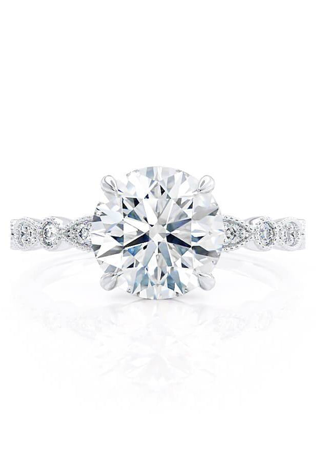 round-shaped-moissanite-solitaire-pave-setting-engagement-ring