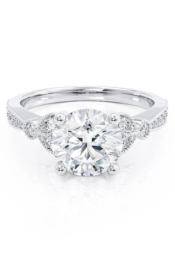 round-shaped-moissanite-cluster-style-engagement-ring-7