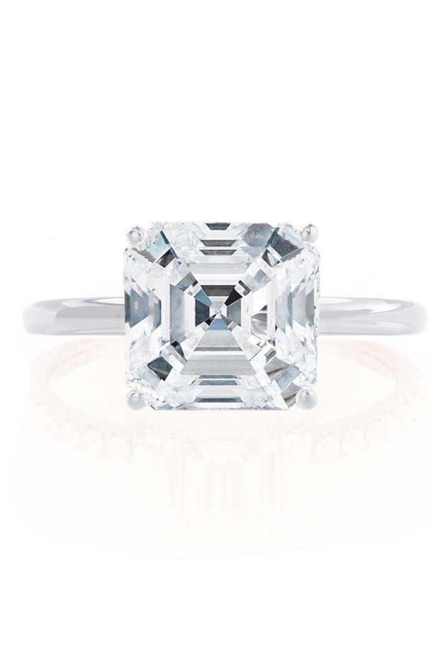 asscher-shaped-moissanite-solitaire-engagement-ring