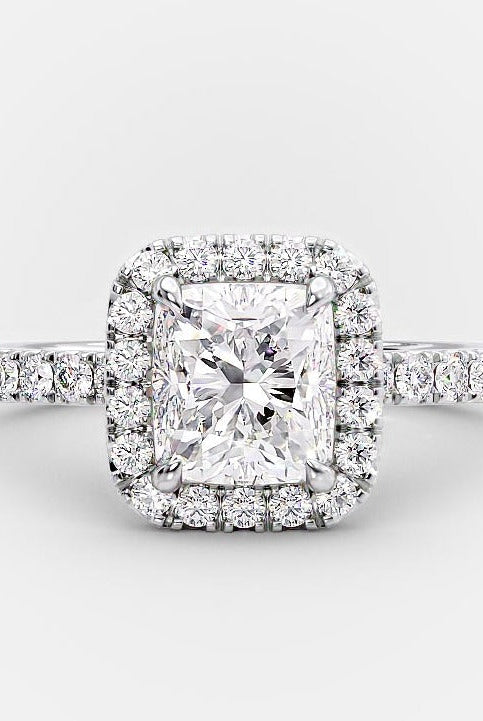 Diamond Halo Engagement Ring