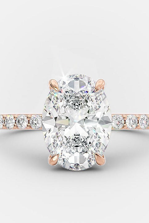 Moissanite Diamond Engagement Ring