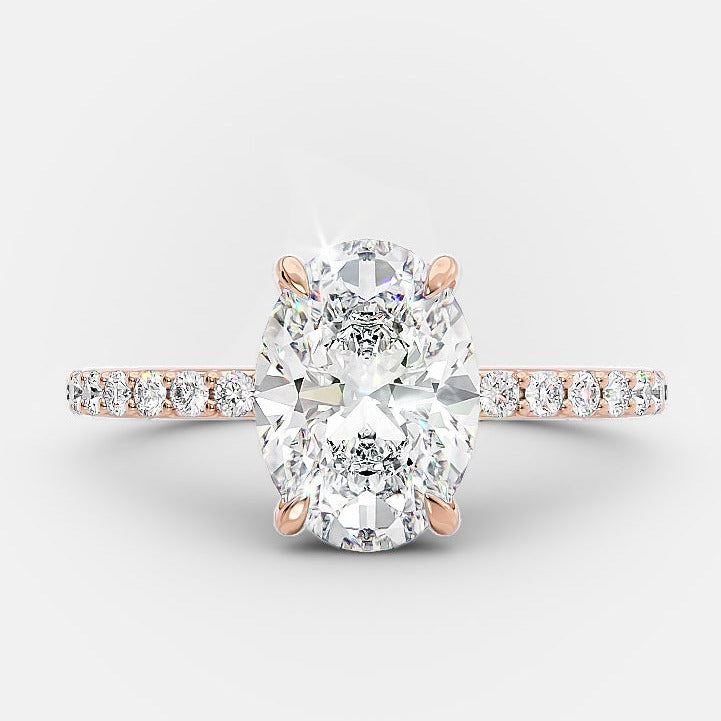 Moissanite Diamond Engagement Ring