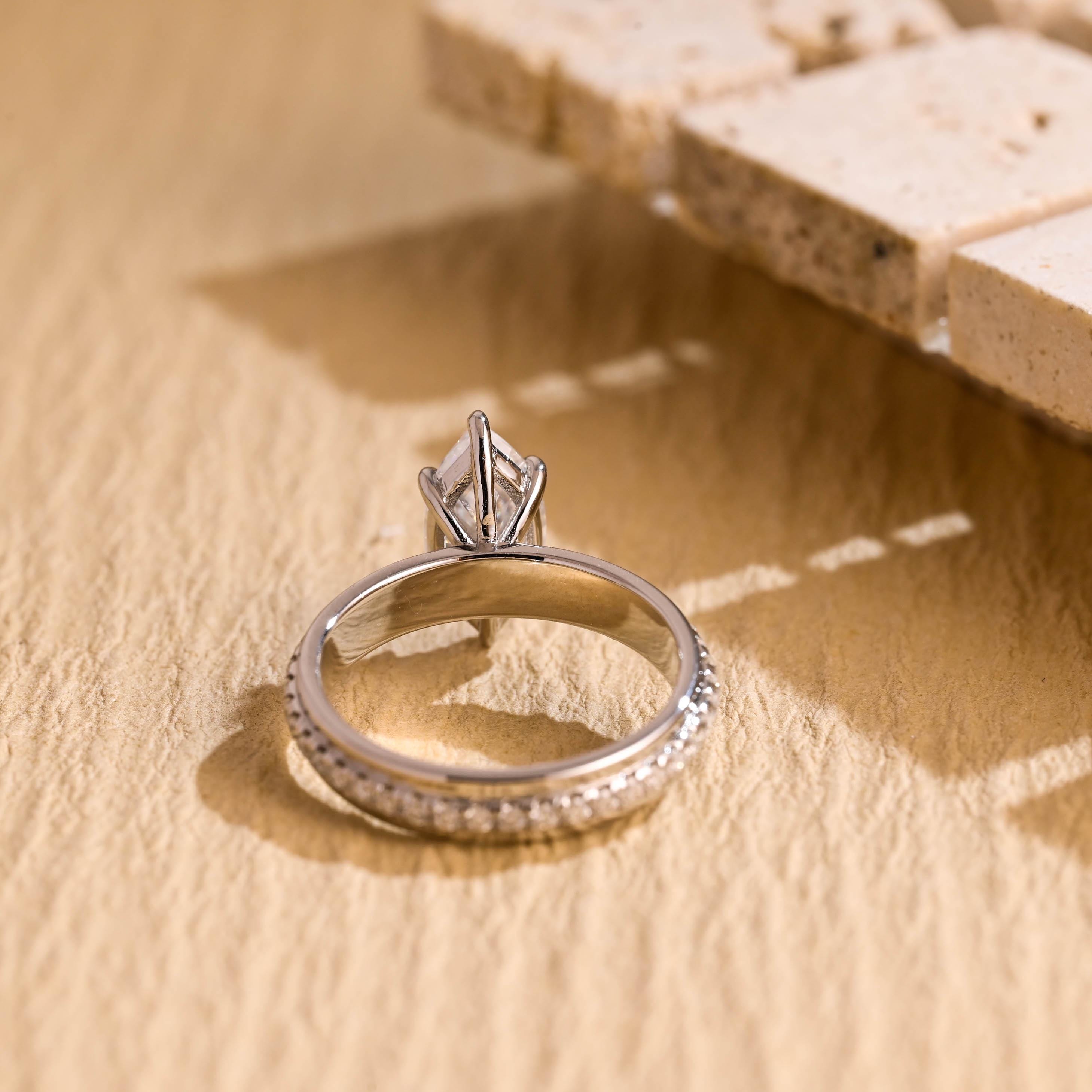 Luxury Moissanite Engagement Ring