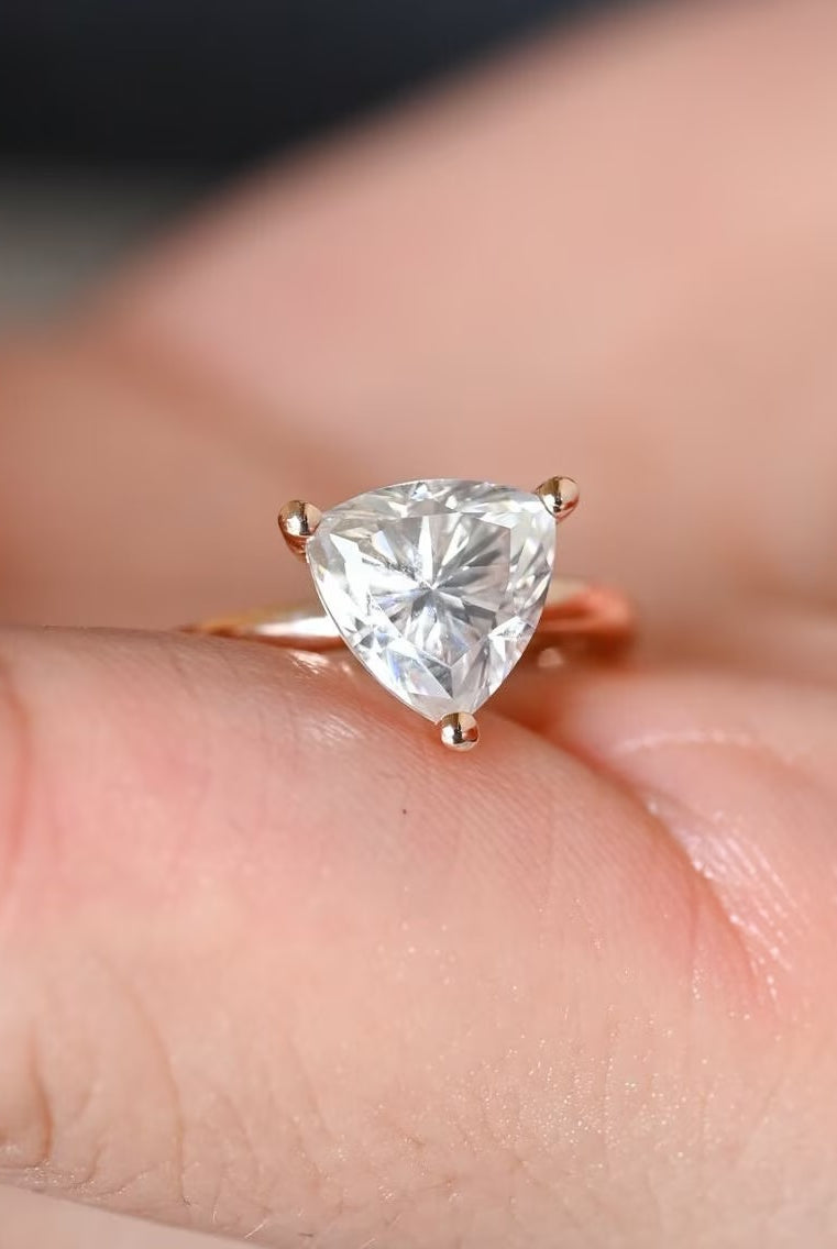 Unique Trillion Engagement Ring