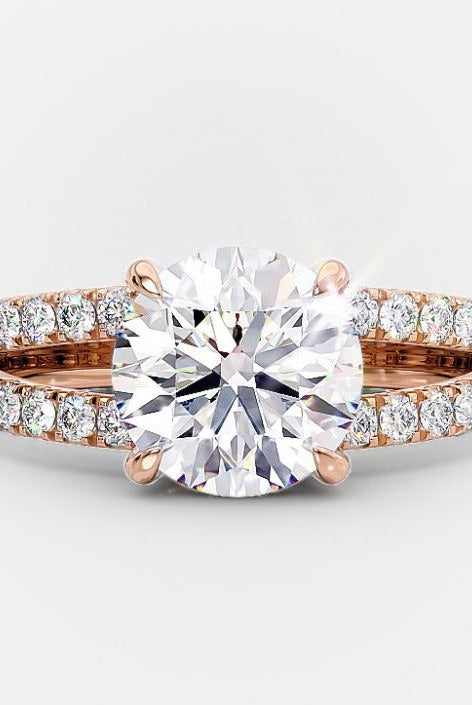 Split Shank Diamond Engagement Ring