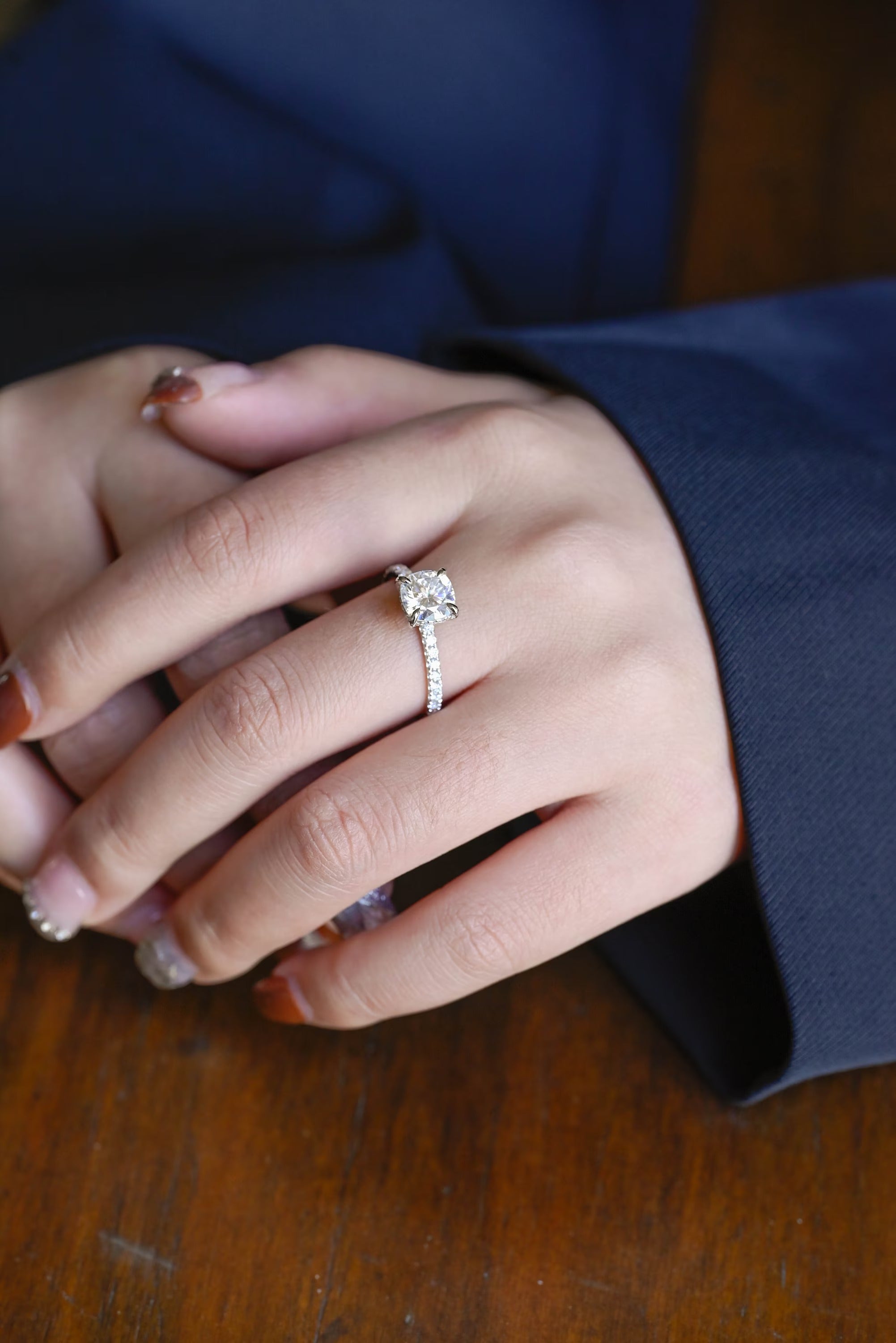 Luxury Cushion Engagement Ring