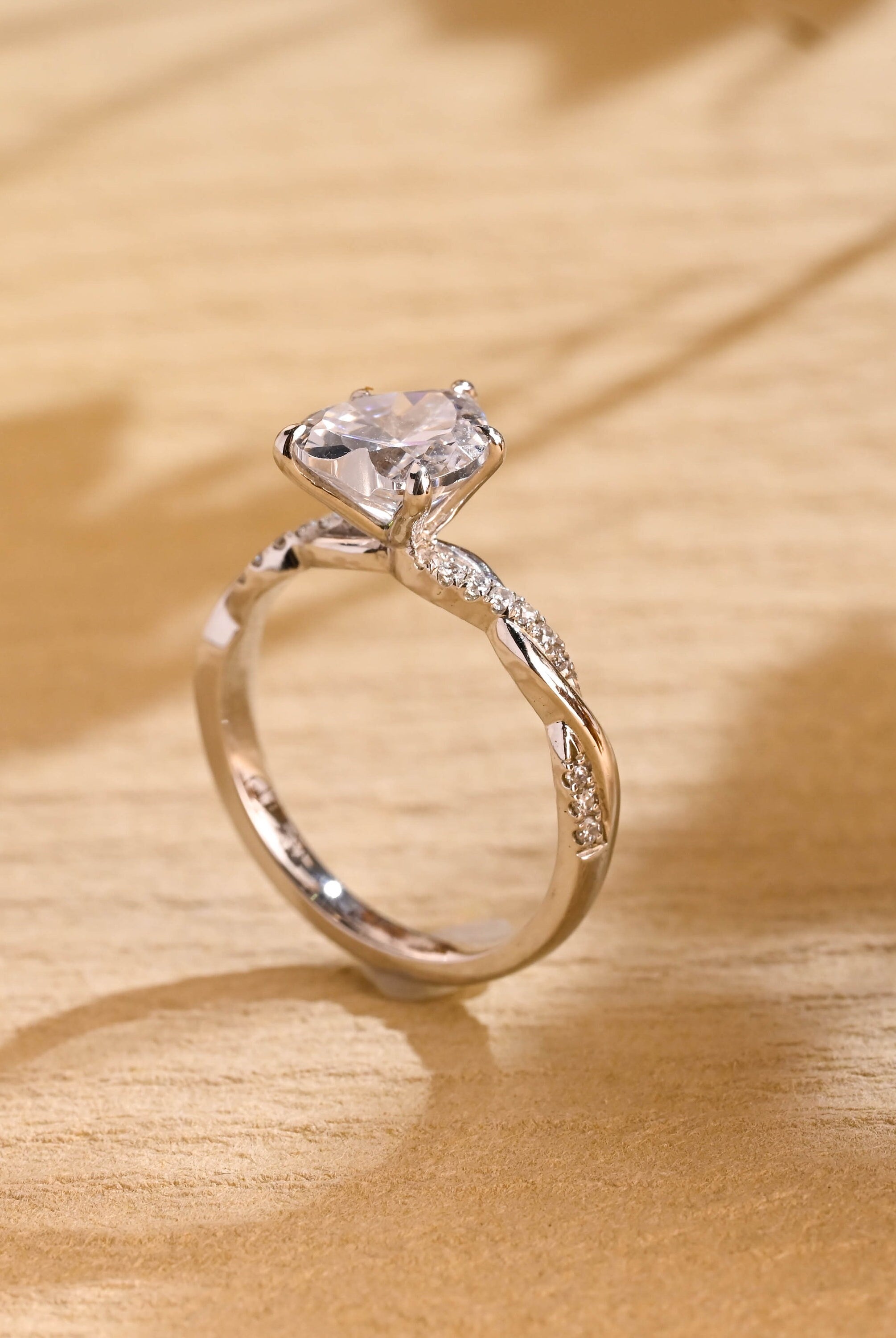 Luxury Moissanite Engagement Ring