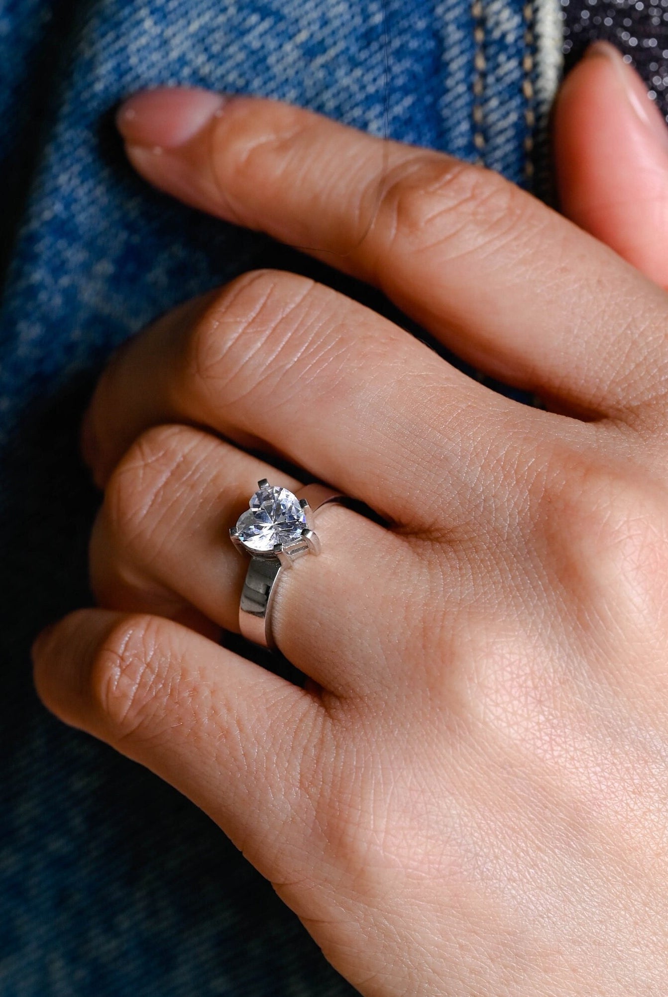 Heart Shaped Bridal Ring