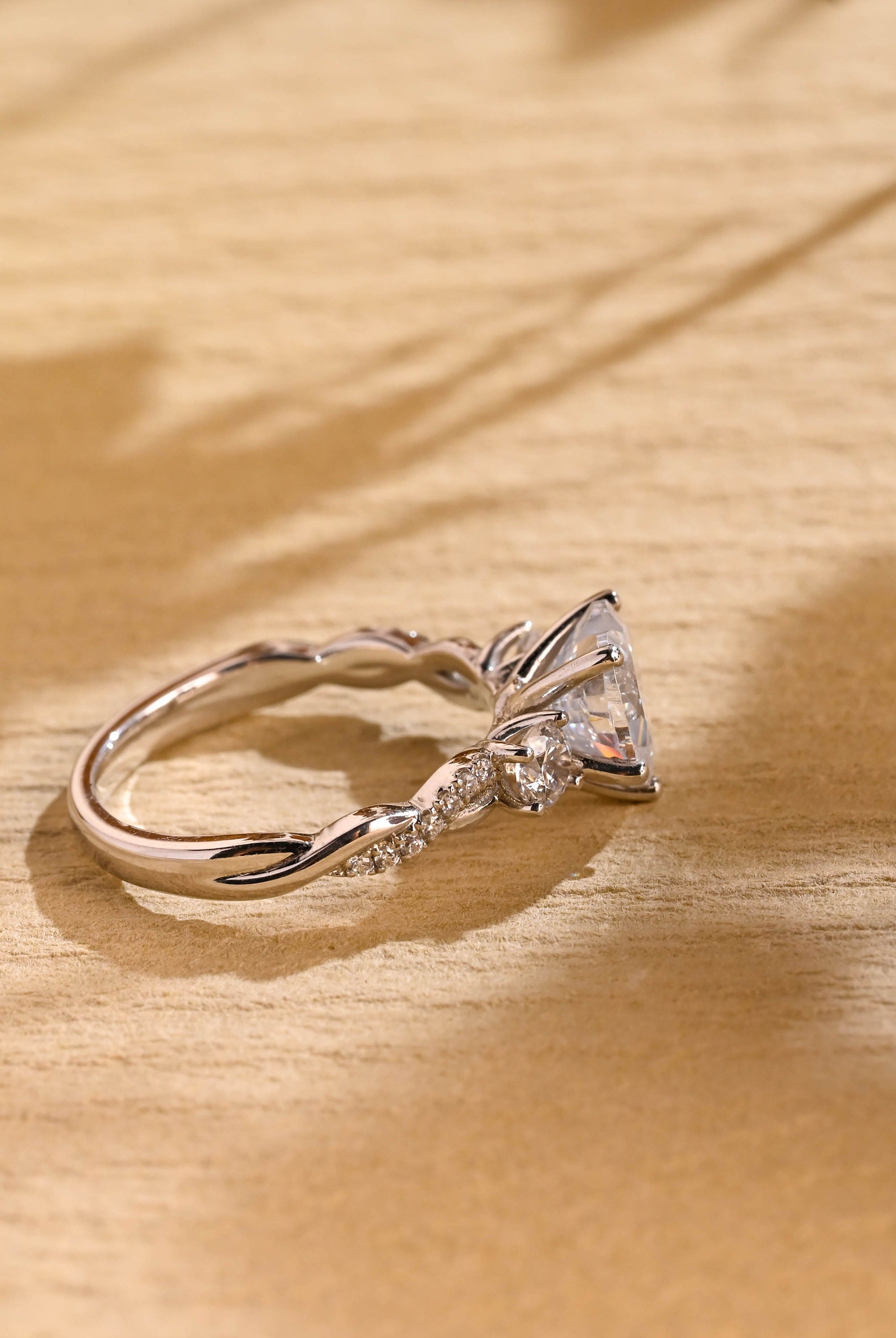 Luxury Moissanite Engagement Ring