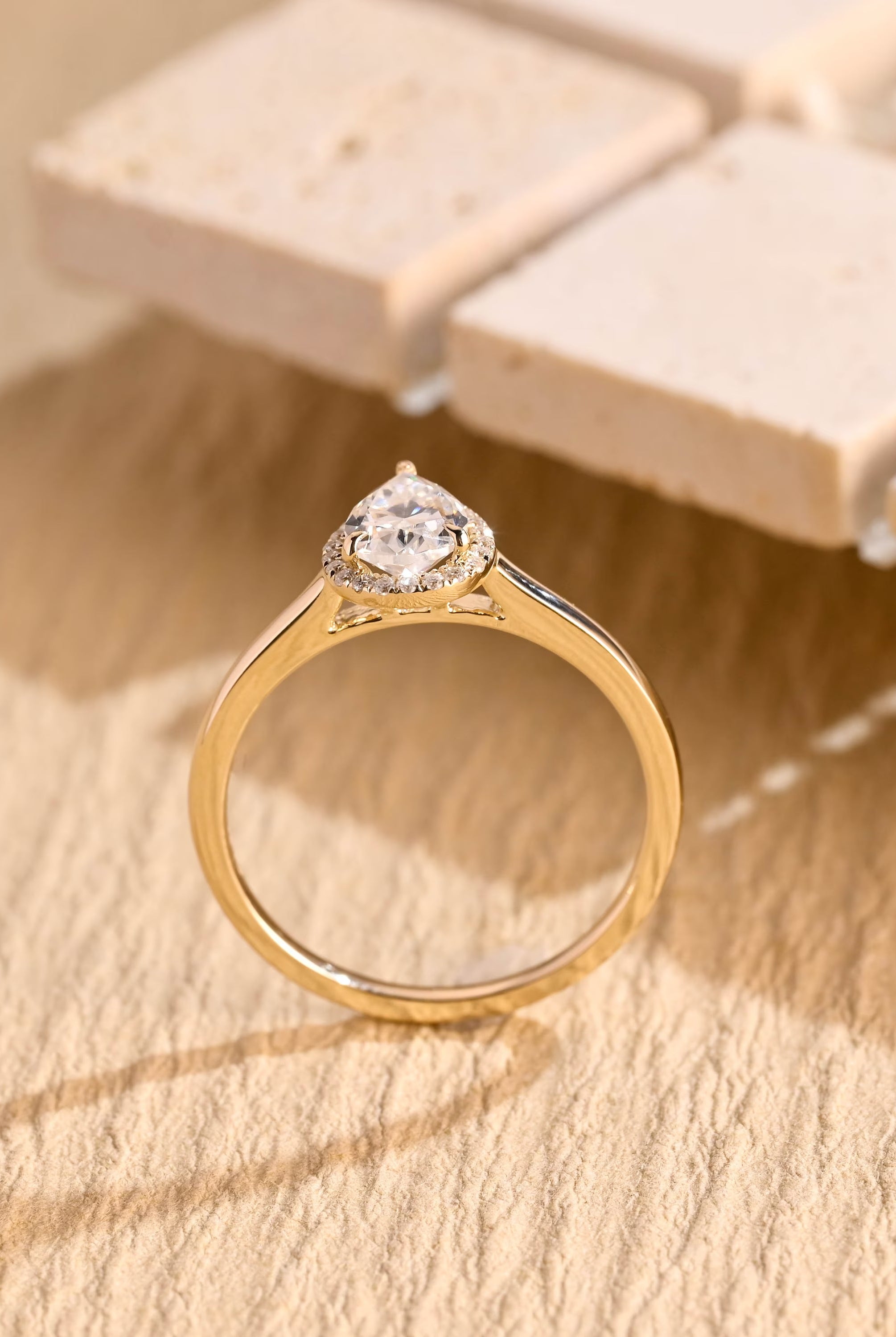 Diamond Accent Moissanite Ring