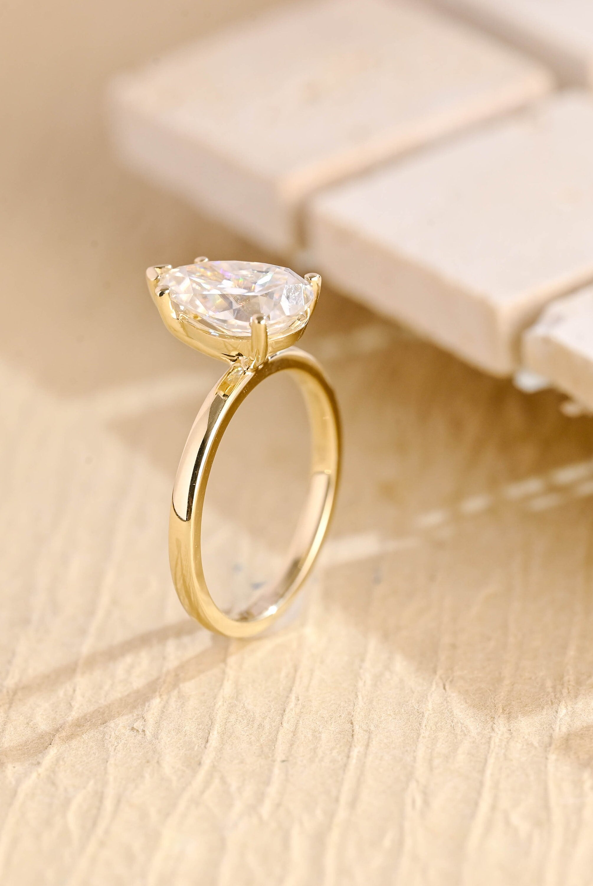 Lab Created Moissanite Ring
