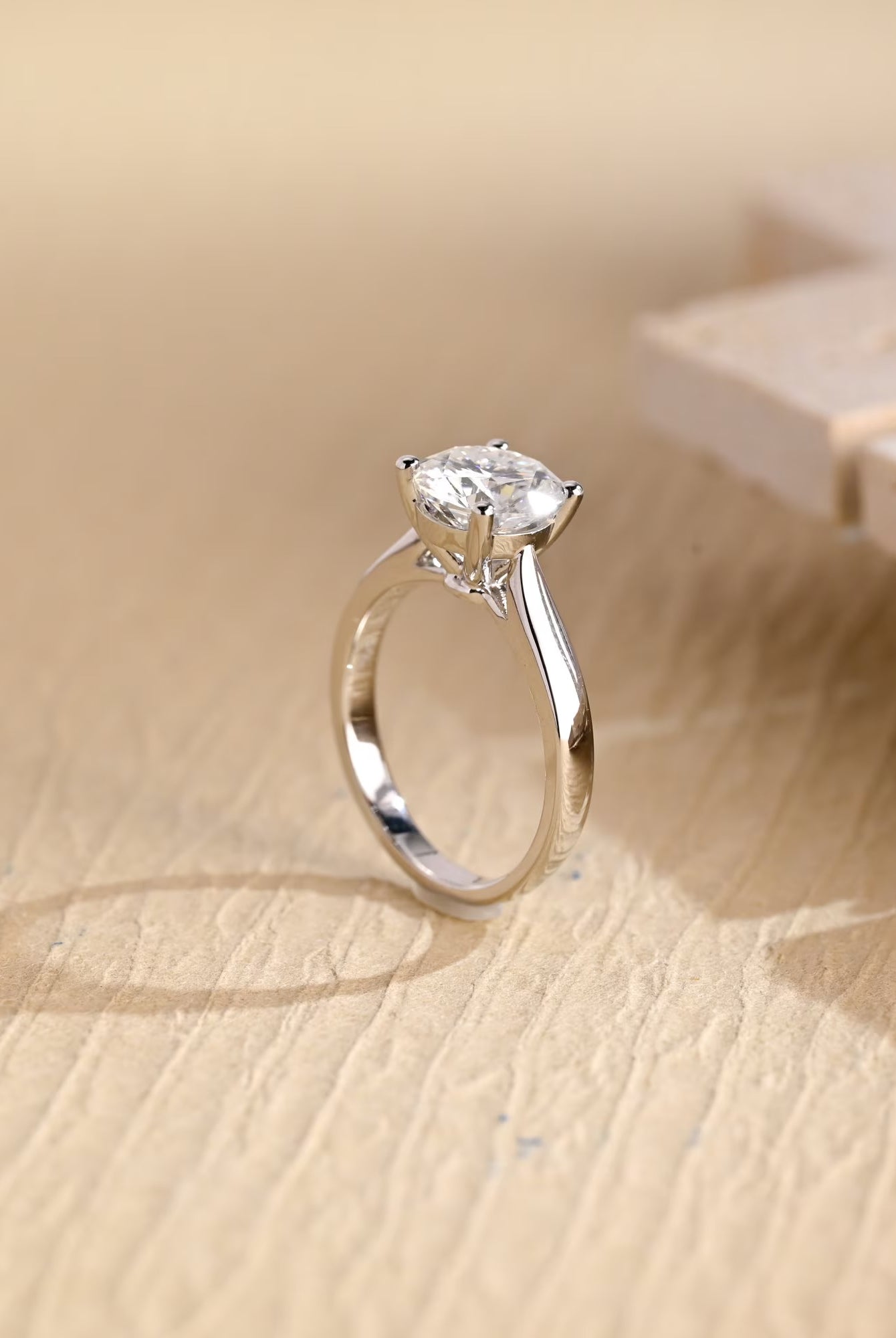 Luxury Moissanite Engagement Ring
