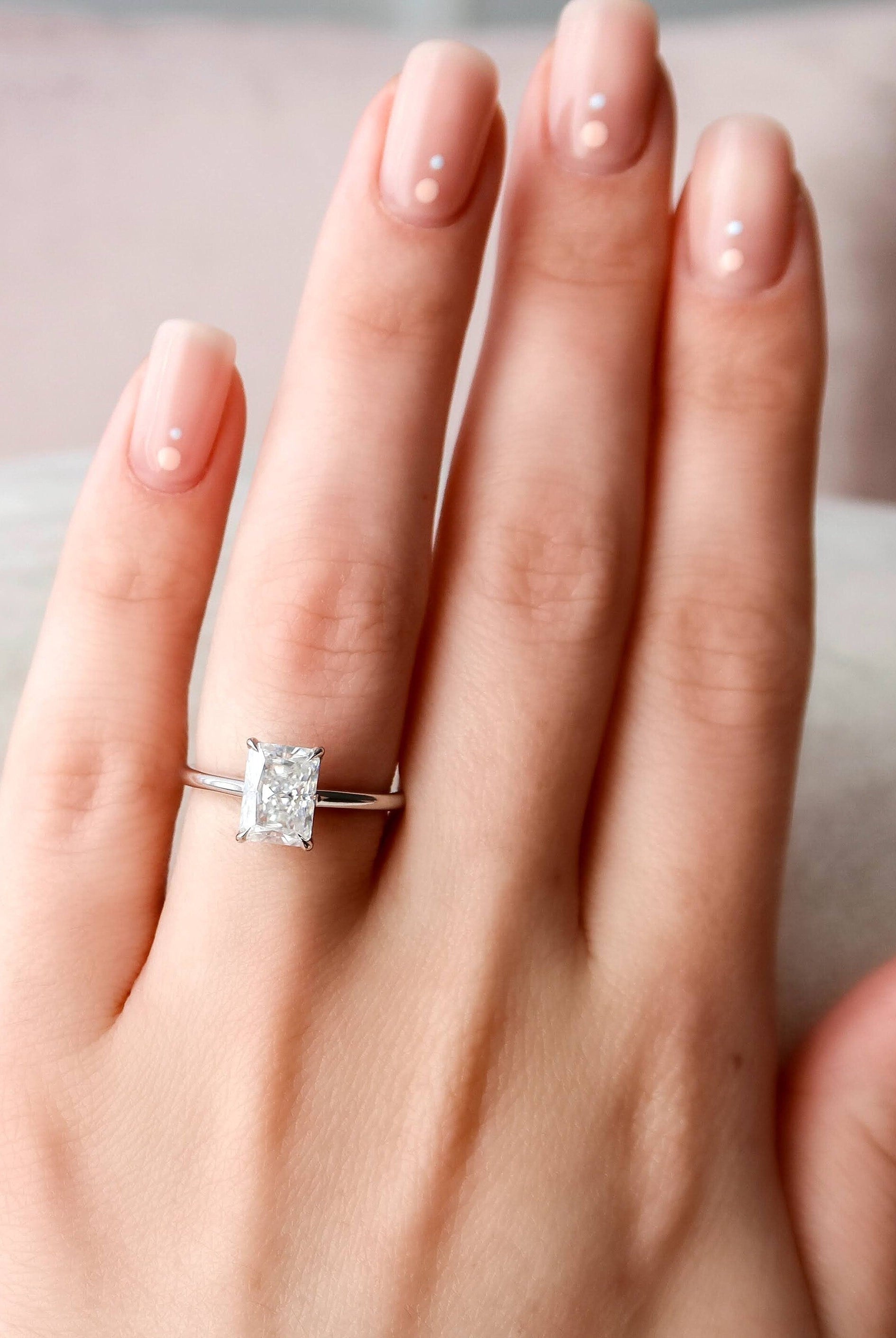 Radiant Hidden Halo Ring