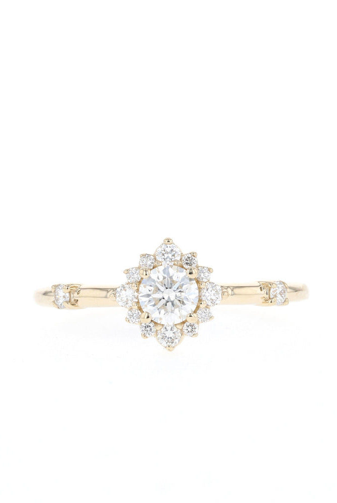 Handcrafted Halo Ring