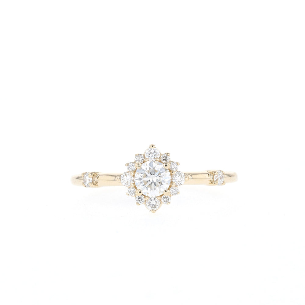 Handcrafted Halo Ring