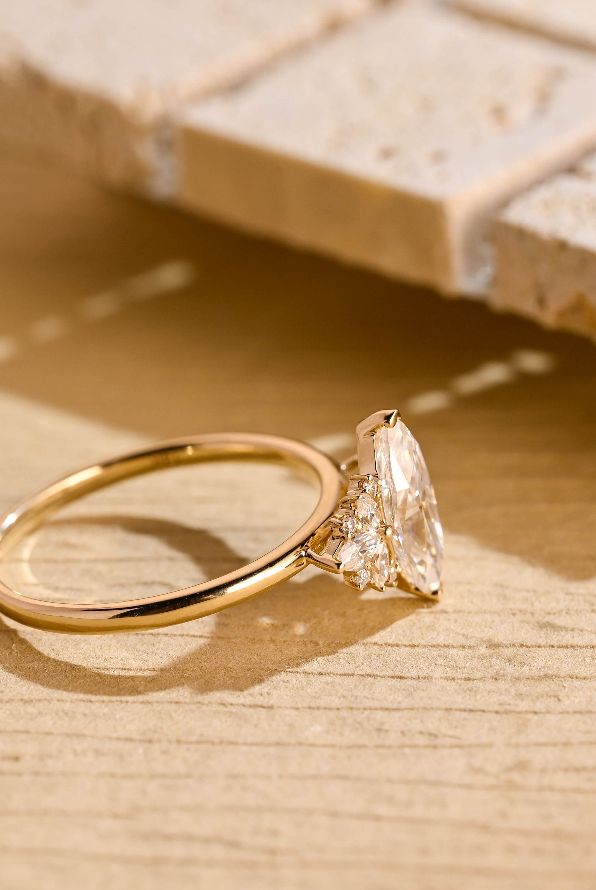 Luxury Moissanite Engagement Ring