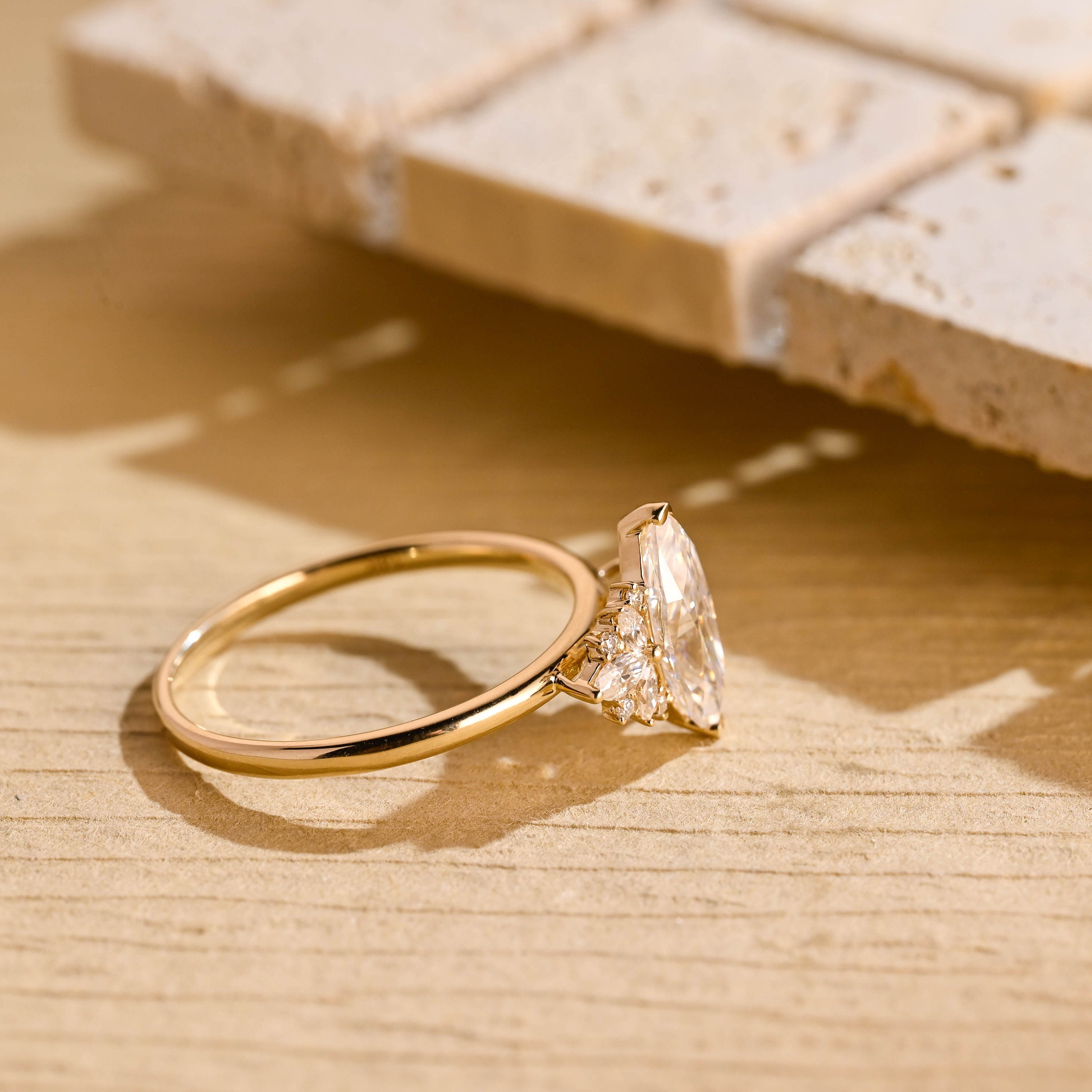 Luxury Moissanite Engagement Ring