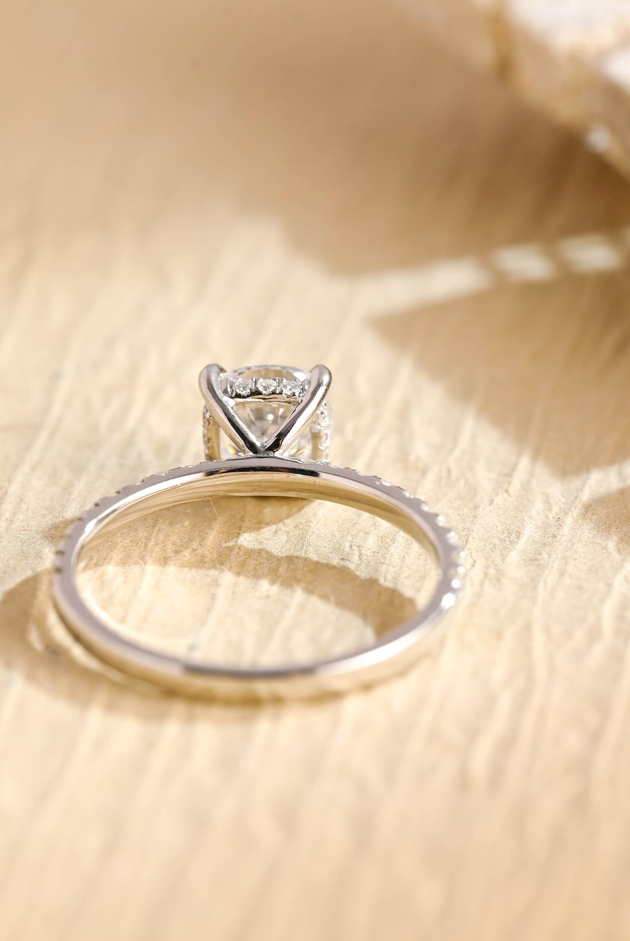 Cushion Pave Engagement Ring