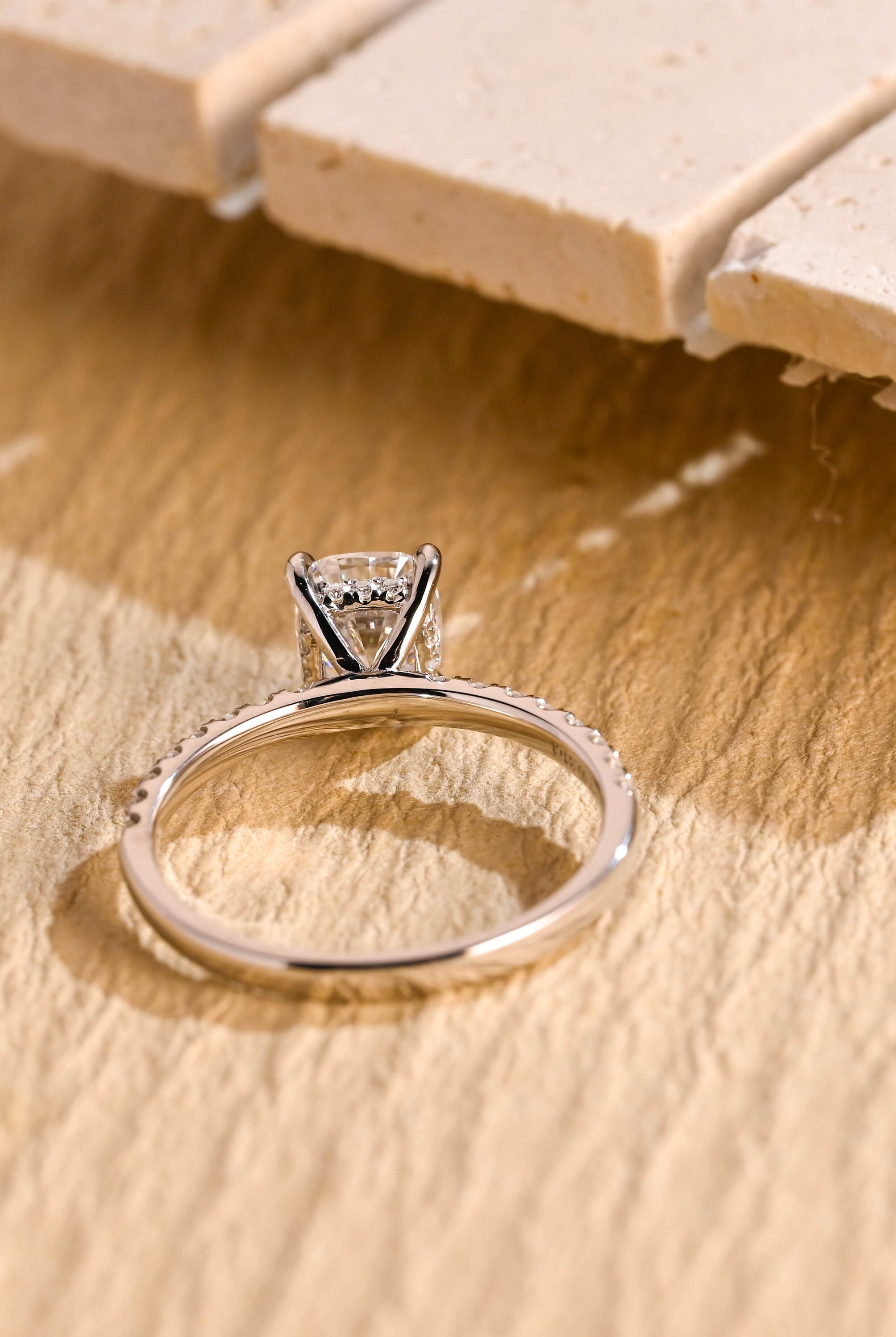 Diamond Pave Moissanite Ring