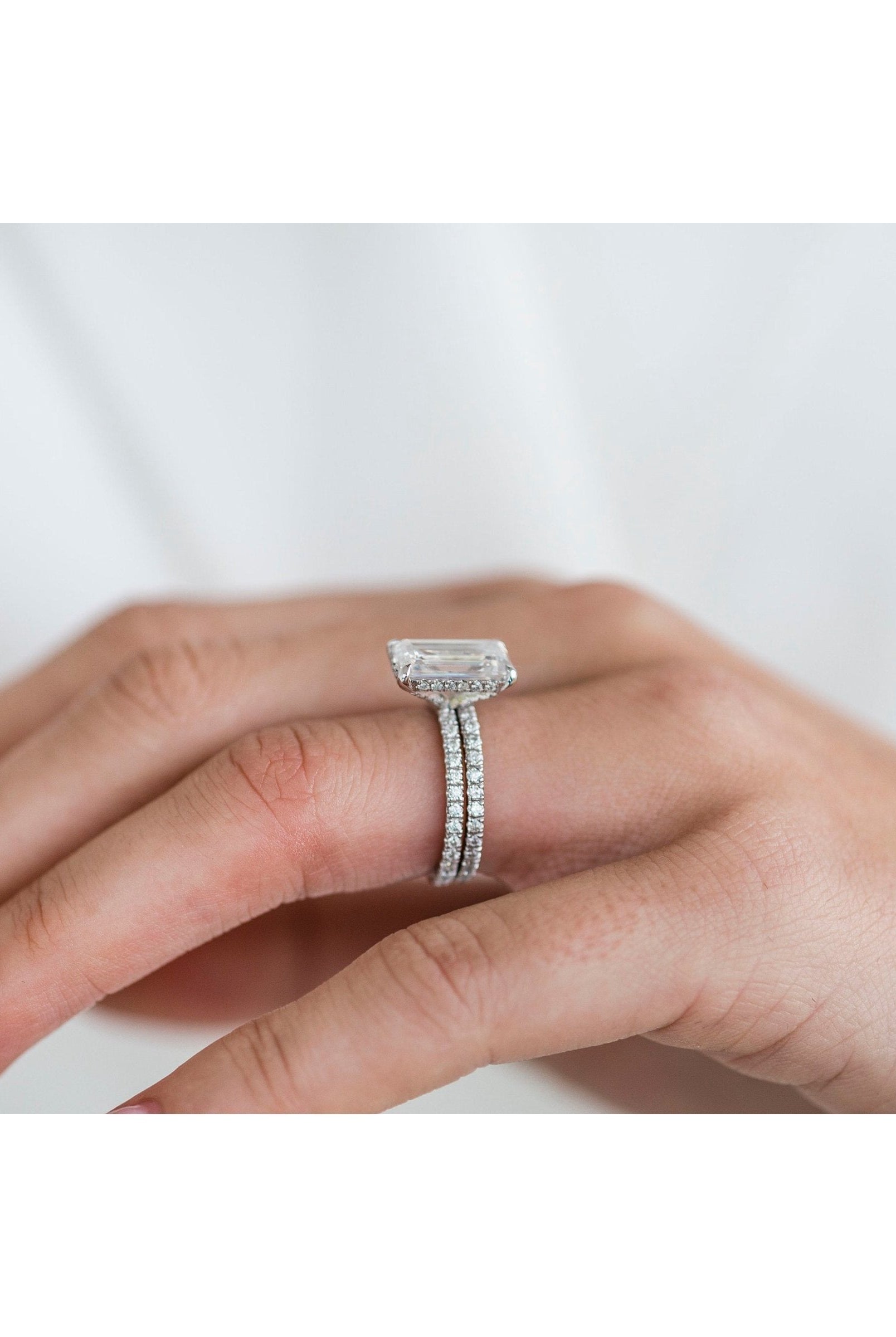 4 Carat Moissanite Engagement Ring