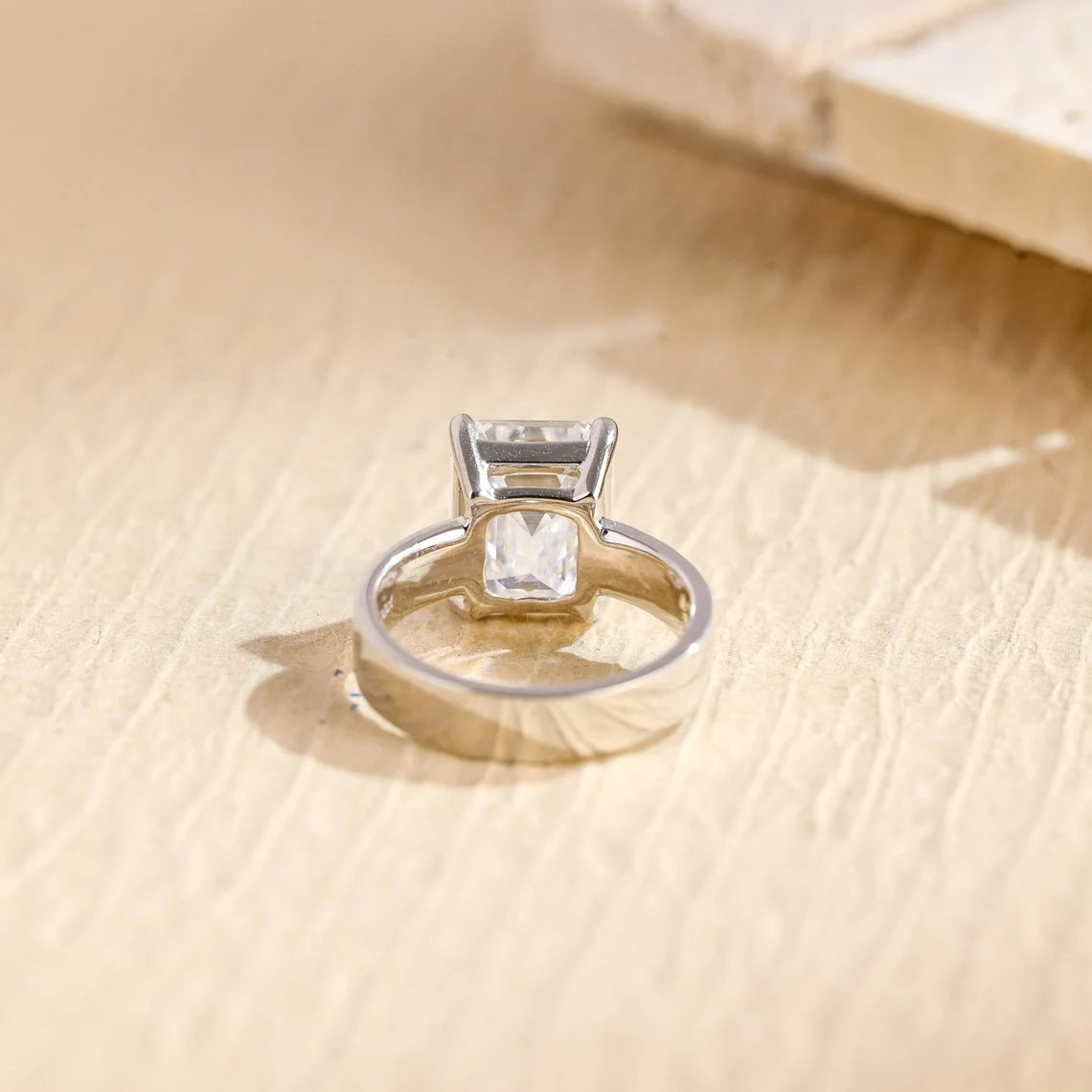Cigar Band Engagement Ring