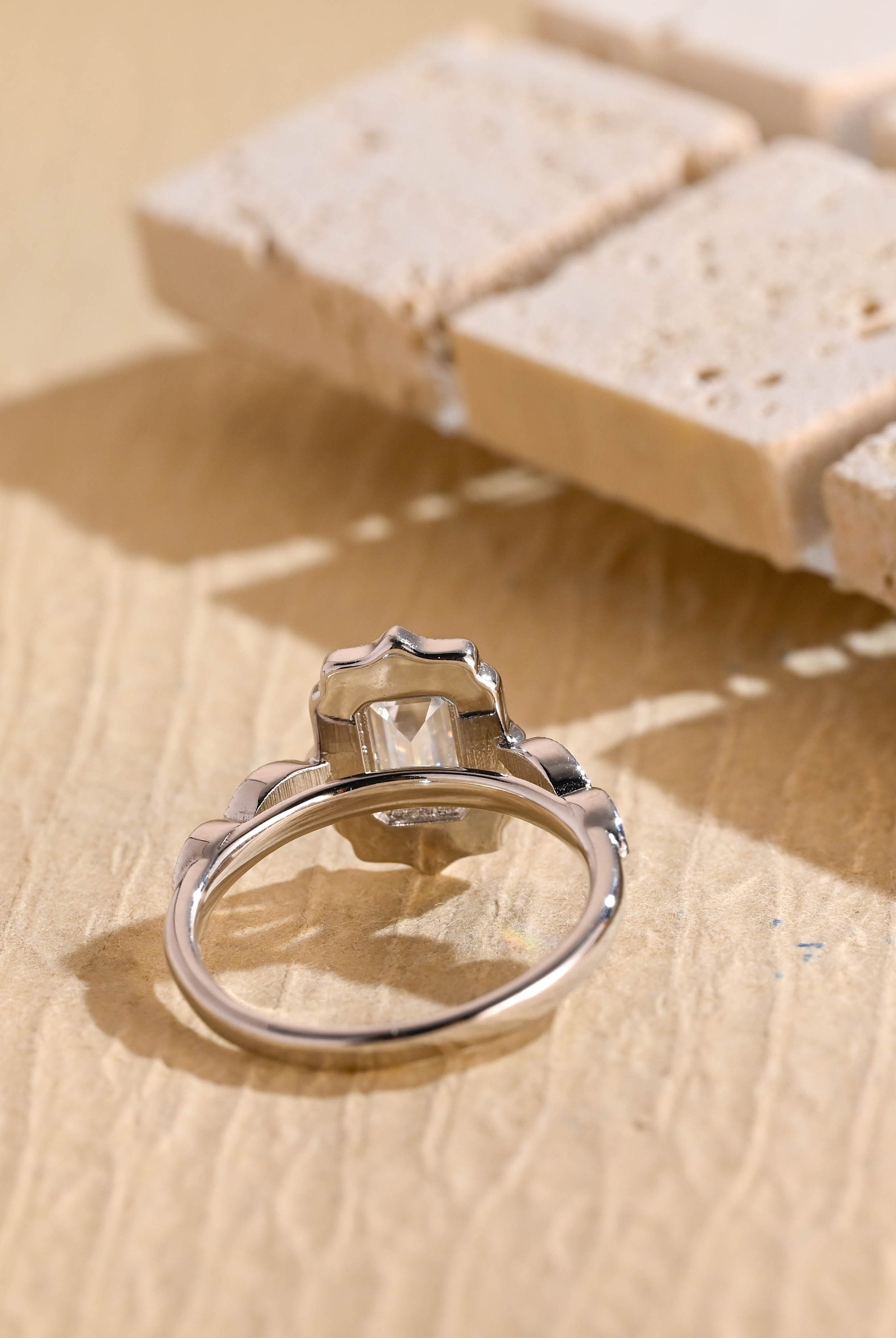 Cluster Moissanite Ring