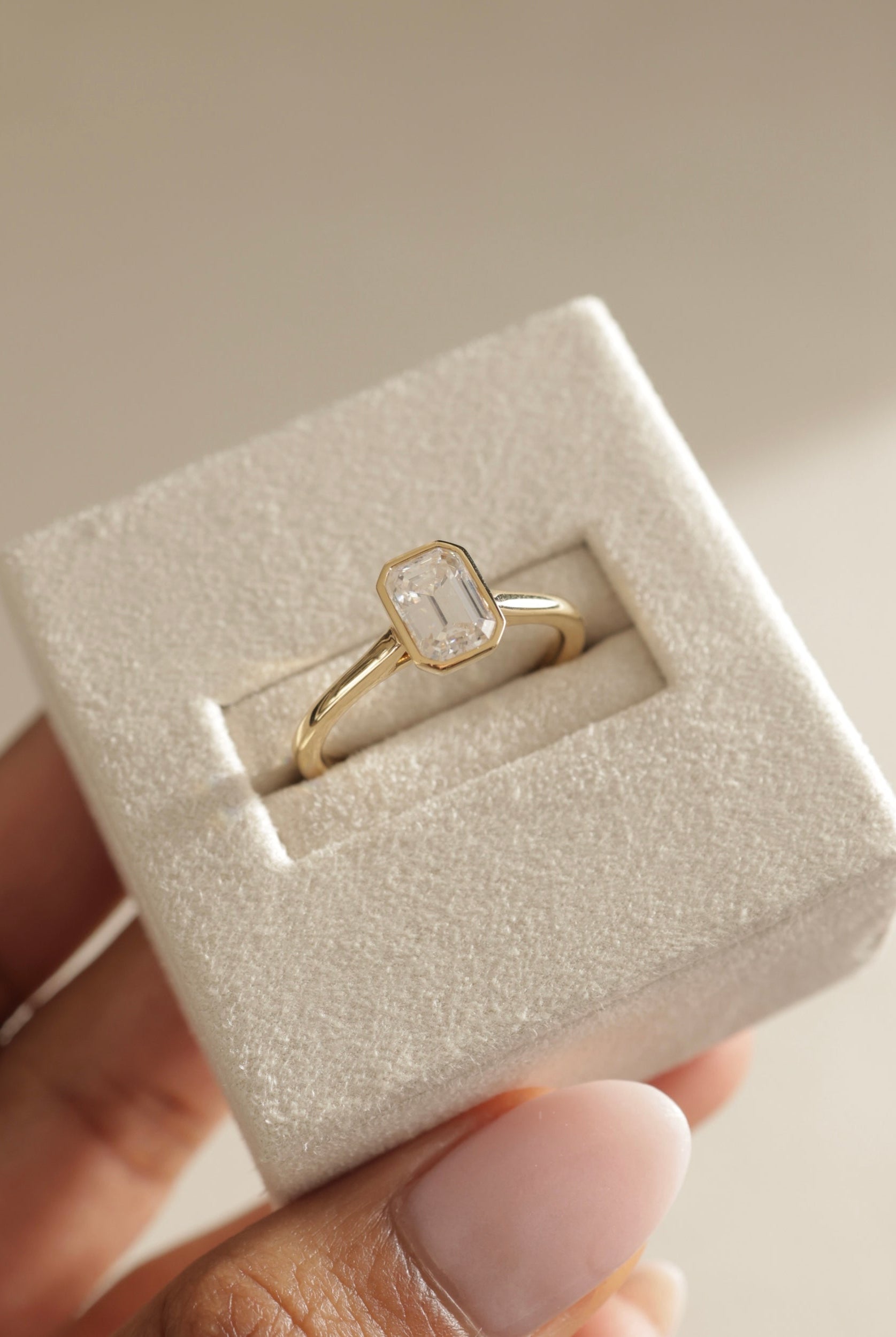 Bezel Engagement Ring