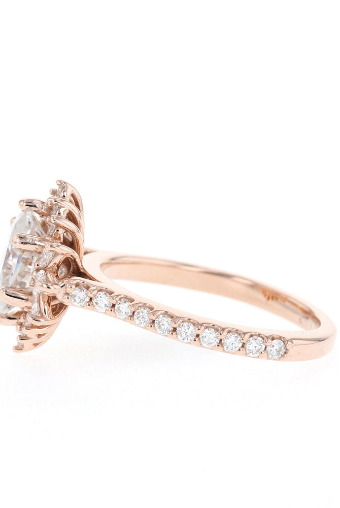 Moissanite Diamond Engagement Ring