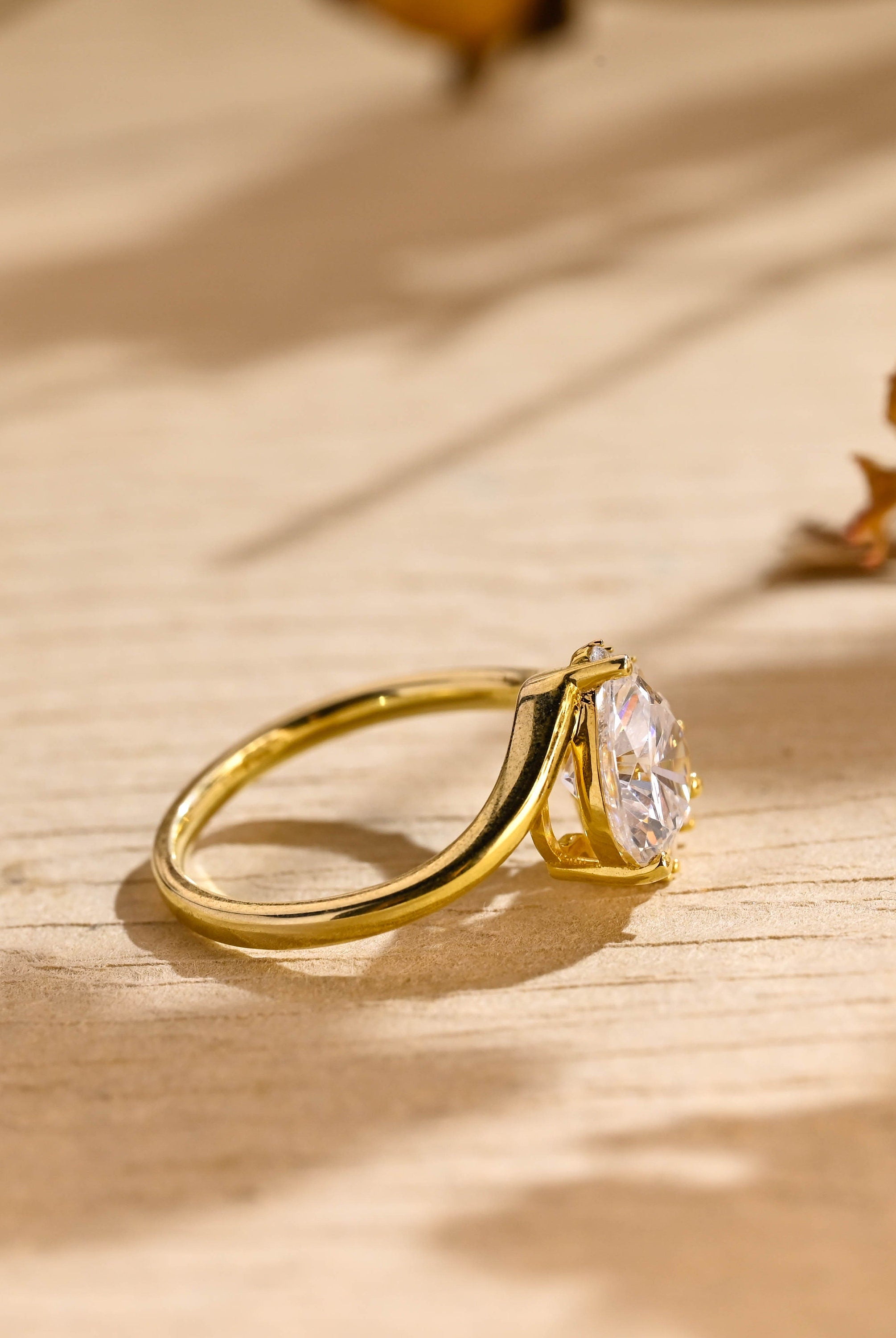 Diamond Cluster Moissanite Ring