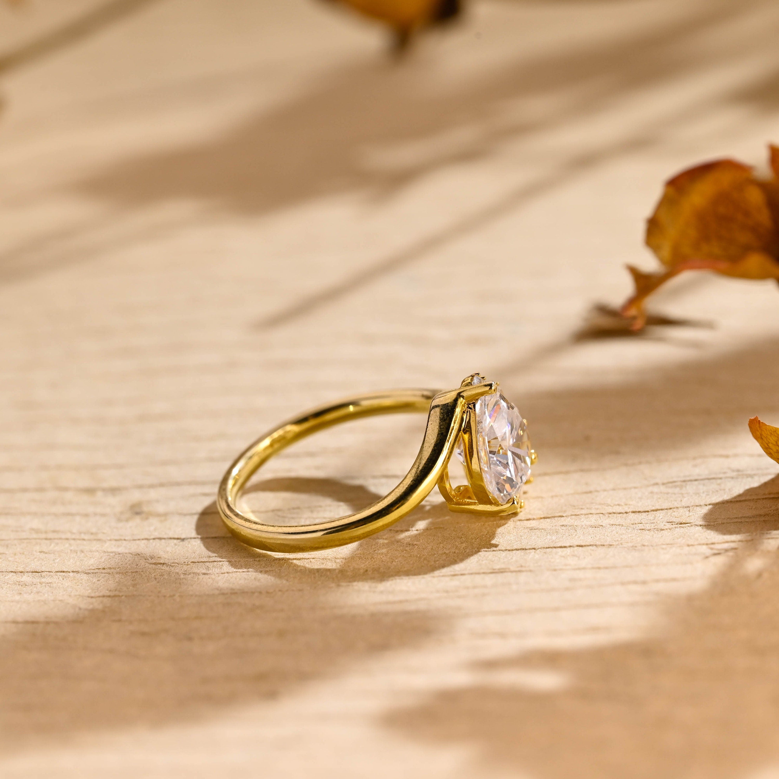 Diamond Cluster Moissanite Ring